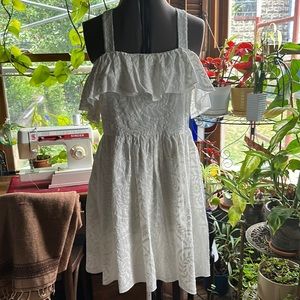 NWT Madewell white embroidered dress